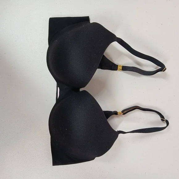 Bundle Victoria's Secret Bras Women 32D Black Nude White Demi T Shirt Bras - Picture 8 of 16